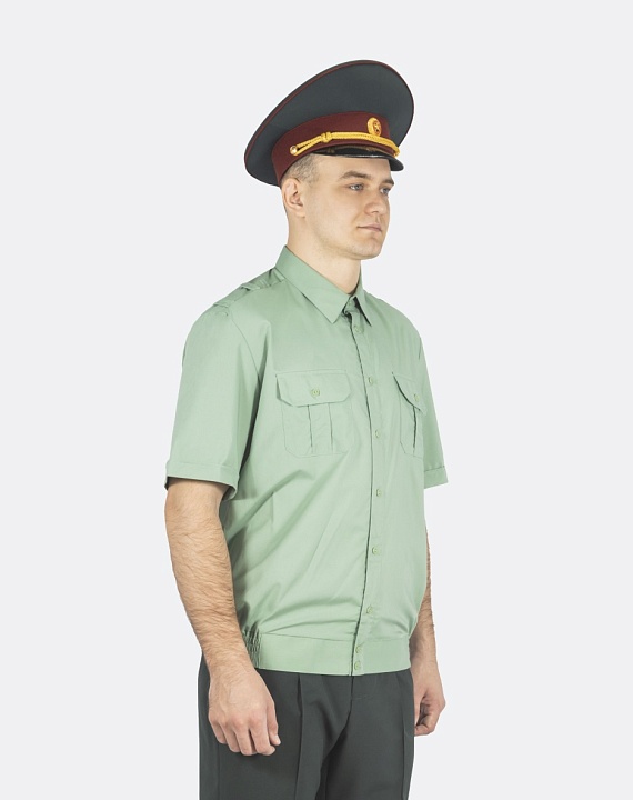 Рубашка РОСГВАРДИЯ с коротким рукавом Зеленая