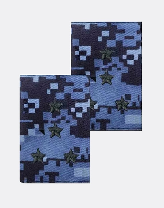 Фальш-погоны Росгвардии КАПИТАН, Синия точка